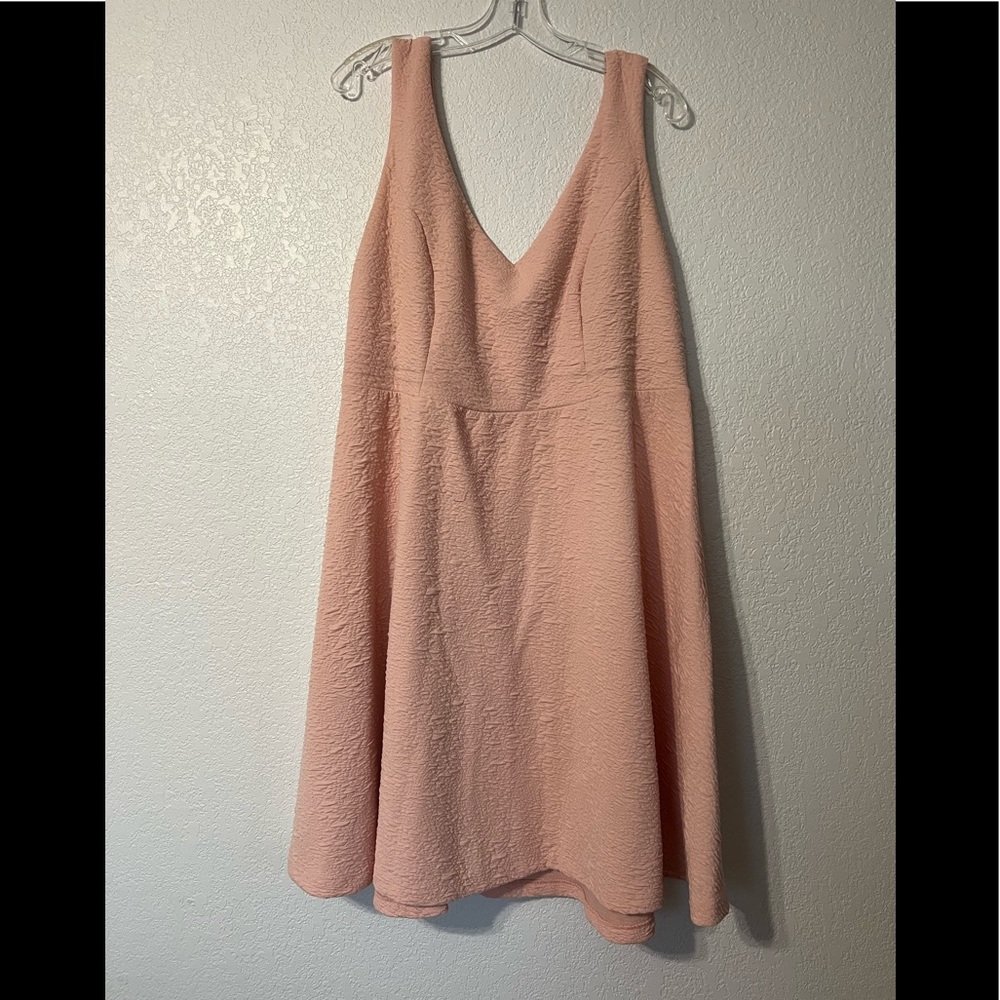 Light Pink A Line Skater Dress